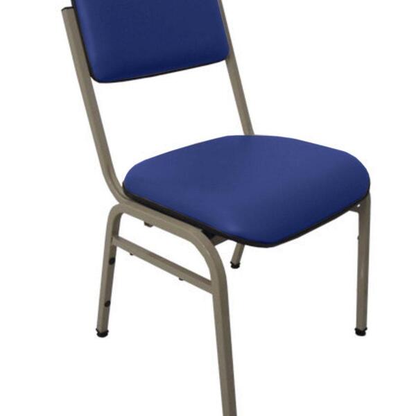 Cadeira Empilhável Para Auditórios Linha Hotel Smart Azul