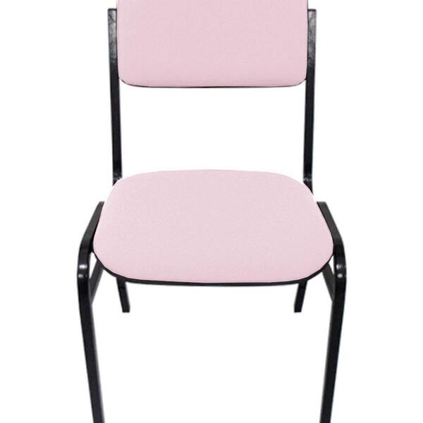 Cadeira Empilhável Para Auditórios Linha Hotel Smart Rosa