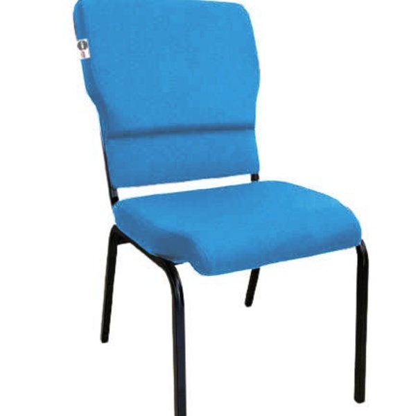 Cadeira Empilhável Para Igrejas Evangélicas Linha Church Azul