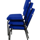 Cadeira Empilhável Para Igrejas Evangélicas Linha Church Azul