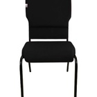 Cadeira Empilhável Para Igrejas Evangélicas Linha Church Preto
