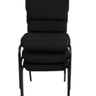 Cadeira Empilhável Para Igrejas Evangélicas Linha Church Preto