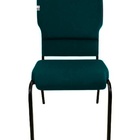 Cadeira Empilhável Para Igrejas Evangélicas Linha Church Verde