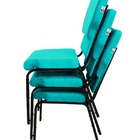 Cadeira Empilhável Para Igrejas Evangélicas Linha Church Verde