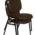 Cadeira Empilhável Para Igrejas Evangélicas Linha Holy Marrom
