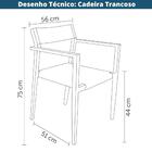 Cadeira Empilhável Trancoso Rivatti Em Aluminio Assento Em Tr