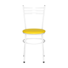 Cadeira Epoxi Branca Para Cozinha  Amarelo