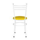 Cadeira Epoxi Branca Para Cozinha  Amarelo