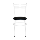 Cadeira Epoxi Branca Para Cozinha  Preto