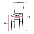 Cadeira Epoxi Branca Para Cozinha  Vermelho