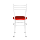Cadeira Epoxi Branca Para Cozinha  Vermelho