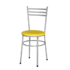 Cadeira Epoxi Cinza Para Cozinha  Amarelo