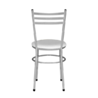 Cadeira Epoxi Cinza Para Cozinha  Branco