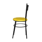 Cadeira Epoxi Preta Para Cozinha  Amarelo
