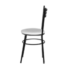 Cadeira Epoxi Preta Para Cozinha  Branco