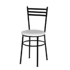 Cadeira Epoxi Preta Para Cozinha  Branco