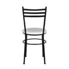 Cadeira Epoxi Preta Para Cozinha  Branco