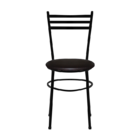 Cadeira Epoxi Preta Para Cozinha  Marrom