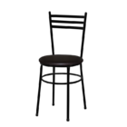 Cadeira Epoxi Preta Para Cozinha  Marrom