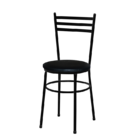 Cadeira Epoxi Preta Para Cozinha  Marrom