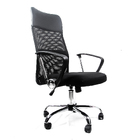 Cadeira Ergonomic Base Nylon E Base Cromada Rodizio Nylon Bra