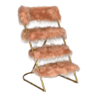 Cadeira Escada Londres C/ Encosto - Preto/facto Azul