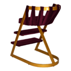 Cadeira Escada Nova York - Dourado/pelucia Bege Pelo Alto