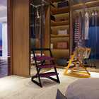 Cadeira Escada Nova York - Preto/pelucia Preto