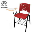 Cadeira Escolar Universitária Plástica – Plástico Vermelho –