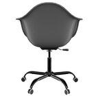 Cadeira Escritório Arm Base Preta Dsw-m Office Cinza Brasão