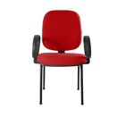 Cadeira Escritório Auditório Hotel Fixa Estofada Com Braço Co