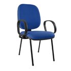 Cadeira Escritório Auditório Hotel Fixa Estofada Com Braço Co