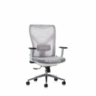 Cadeira Escritório Branca Com Cinza  Mk-89db - Makkon