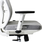 Cadeira Escritório Branca Com Cinza  Mk-89db - Makkon
