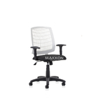 Cadeira Escritório Branca Com Preto Uniqbc-p - Mercadão Das C