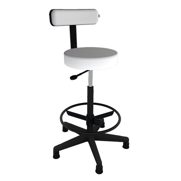 Cadeira Escritório Caixa Giratória Encosto Tira Mocho Couro B