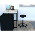 Cadeira Escritório Caixa Operadora Sem Encosto Metal Wood Des