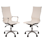 Cadeira Escritório Charles Eames Presidente Branca