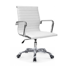 Cadeira Escritório Diretor Branca Mk-5523 Db - Makkon