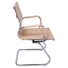 Cadeira Escritório Diretor Charles Eames Fixa Capuccino