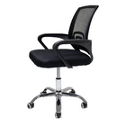 Cadeira Escritório Diretor Detroit Tela Mesh Preta