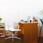 Cadeira Escritório Diretor Eames Em Couro - Branco - 4 Cadeir