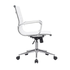 Cadeira Escritório Diretor Eames Em Couro - Branco - 6 Cadeir