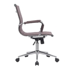 Cadeira Escritório Diretor Eames Em Couro - Café - 10 Cadeiras