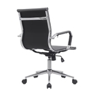 Cadeira Escritório Diretor Eames Em Couro - Cinza - 10 Cadeir