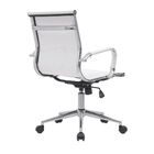 Cadeira Escritório Diretor Eames Em Tela - Branca - 10 Cadeir