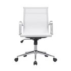 Cadeira Escritório Diretor Eames Em Tela - Branca - 10 Cadeir