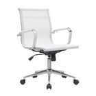 Cadeira Escritório Diretor Eames Em Tela - Branca - 8 Cadeiras