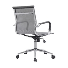 Cadeira Escritório Diretor Eames Em Tela - Cinza - 2 Cadeiras