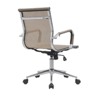 Cadeira Escritório Diretor Eames Em Tela - Dourada - 2 Cadeir